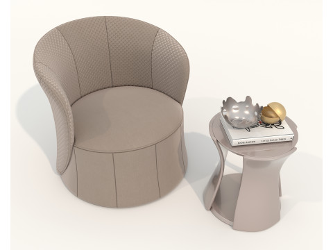 Modern Coffee Table and Armchair 58 Modello 3D