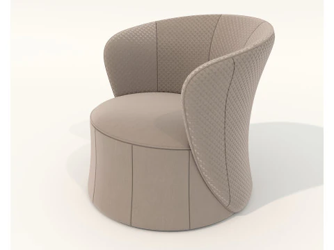 Modern Coffee Table and Armchair 58 3D Model