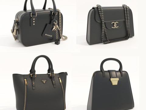 Fashion Handbag Collection 4 3D-Modell