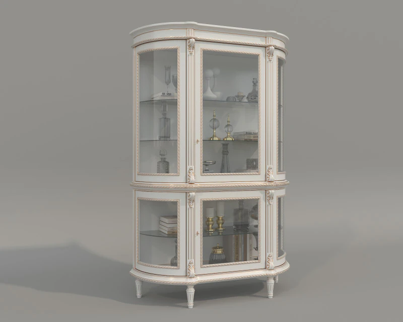 क्लासिक डिस्प्ले कैबिनेट और सजावट 14 3D मॉडल .c4d .max .obj .3ds .fbx .stl .blend 