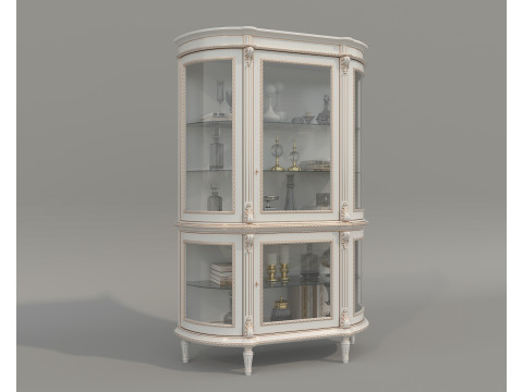 Classic Display Cabinet and Decoration 14 3Dモデル