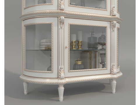 Classic Display Cabinet and Decoration 14 3D Model