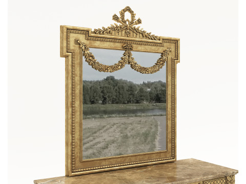 Classic European Style Console Table 9 Modello 3D