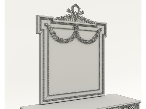 Classic European Style Console Table 9 Modello 3D