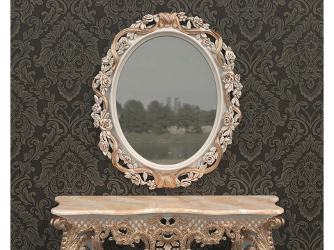 Classic European Style Console Table 10 3D Model