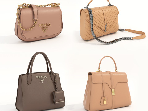 Fashion Handbag Collection 5 3D Model