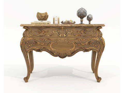 Arm&aacute;rio e Decora&ccedil;&atilde;o de estilo Cl&aacute;ssico Europeu 9 Modelo 3D