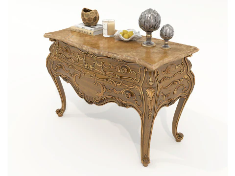 Arm&aacute;rio e Decora&ccedil;&atilde;o de estilo Cl&aacute;ssico Europeu 9 Modelo 3D