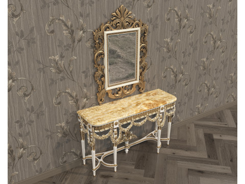 Classic European Style Console Table 11 3D Model