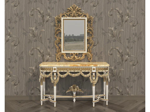 Classic European Style Console Table 11 3D Model