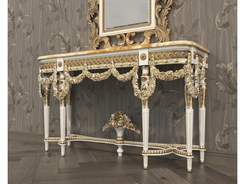 Classic European Style Console Table 11 3D Model