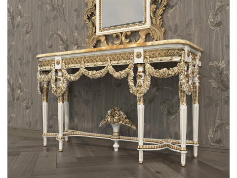 Classic European Style Console Table 11 3D Model