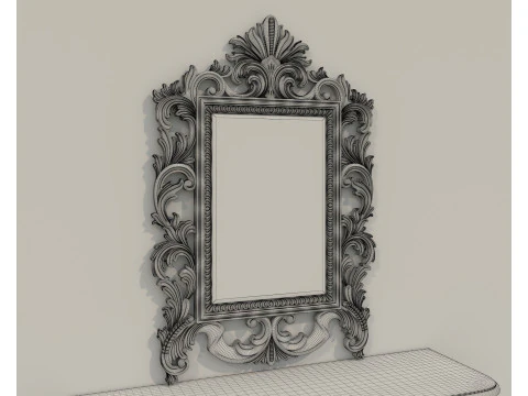 Classic European Style Console Table 11 3D Model