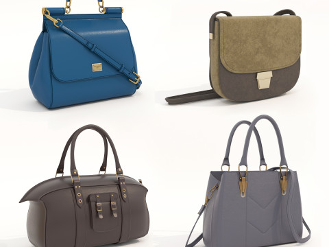 Fashion Handbag Collection 6 3D Model