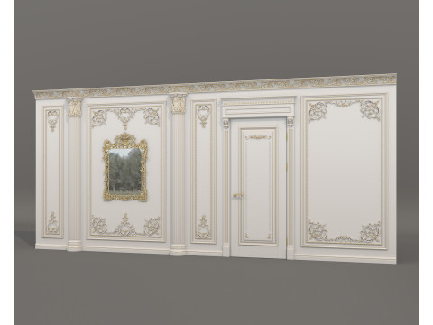 Wall Molding in Classic French Style 53 3D 模型