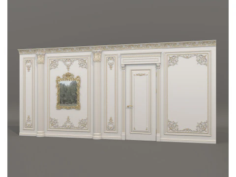 Wall Molding in Classic French Style 53 3D Model