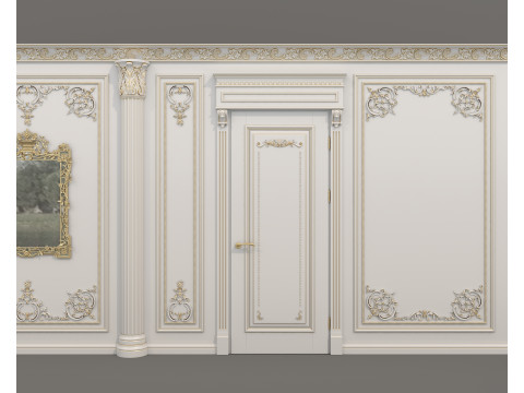 Wall Molding in Classic French Style 53 3D 模型