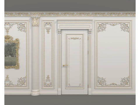 Wall Molding in Classic French Style 53 3D Model