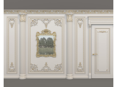 Wall Molding in Classic French Style 53 3D 模型