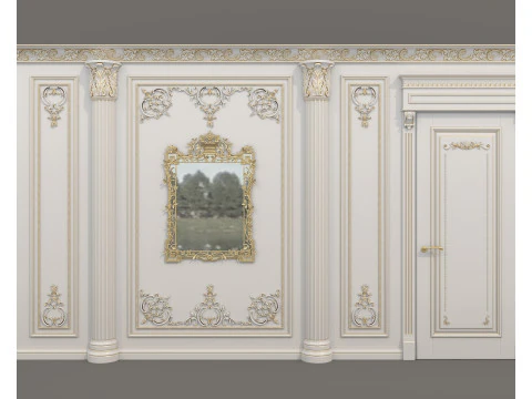 Wall Molding in Classic French Style 53 3D Model