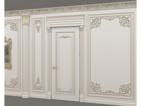 Wall Molding in Classic French Style 53 3D 模型