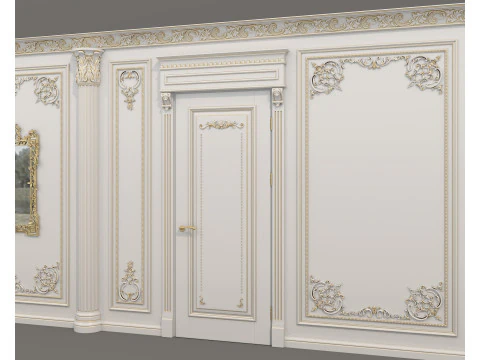 Wall Molding in Classic French Style 53 3D Model
