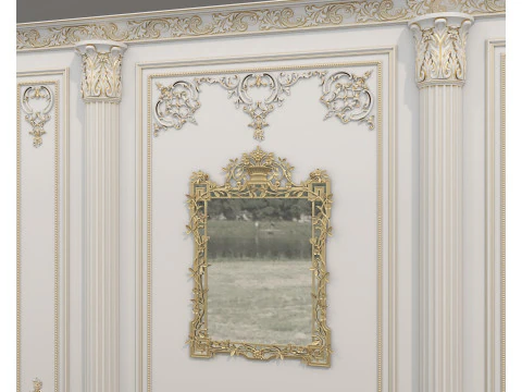 Wall Molding in Classic French Style 53 3D Model