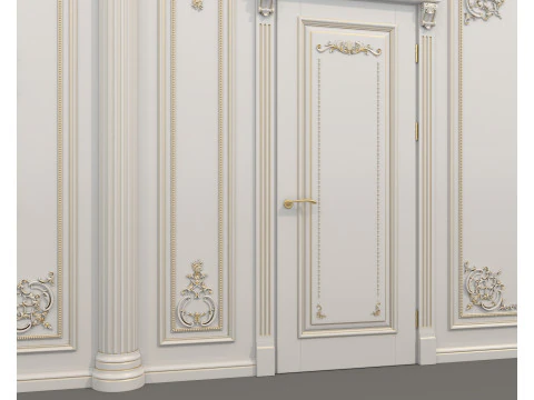 Wall Molding in Classic French Style 53 3D Model