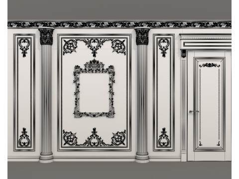 Wall Molding in Classic French Style 53 3D 模型