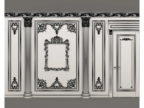 Wall Molding in Classic French Style 53 3D Model
