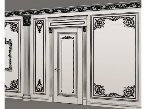 Wall Molding in Classic French Style 53 3D Model