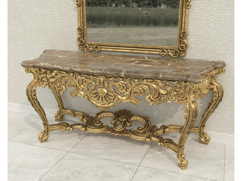 Consolle in stile classico europeo 12 Modello 3D