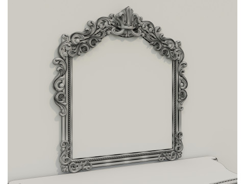 Classic European Style Console Table 12 Model 3D
