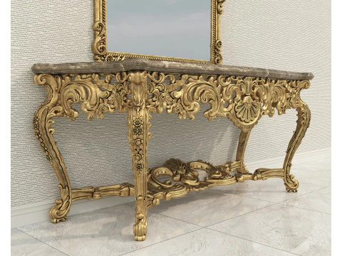 Consolle in stile classico europeo 12 Modello 3D