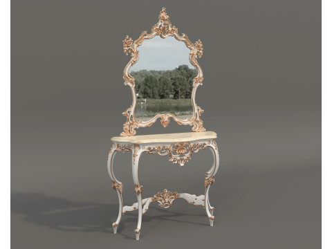 Classic European Style Console Table 13 Modelo 3D
