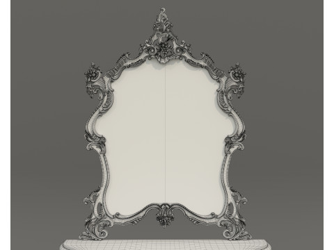 Classic European Style Console Table 13 Modèle 3D