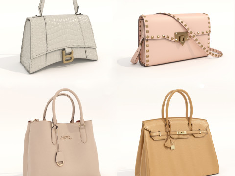 Fashion Handbag Collection 7 3D Model