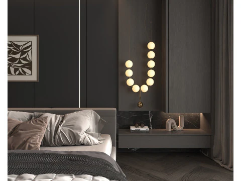 Cena Moderna Do Quarto 50 Modelo 3D