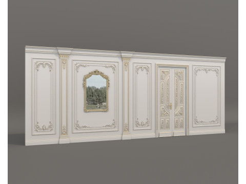 Wall Molding in Classic French Style 54 3D Model