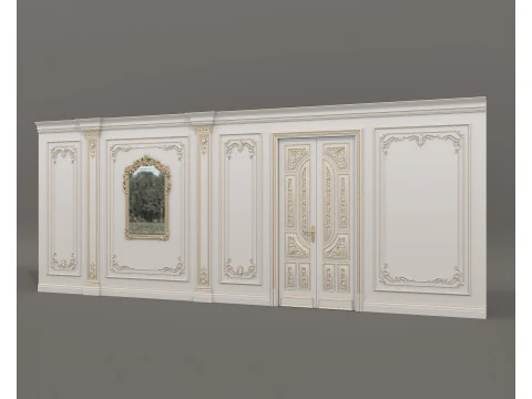 Wall Molding in Classic French Style 54 3D Model