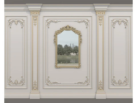 Wall Molding in Classic French Style 54 3D Model