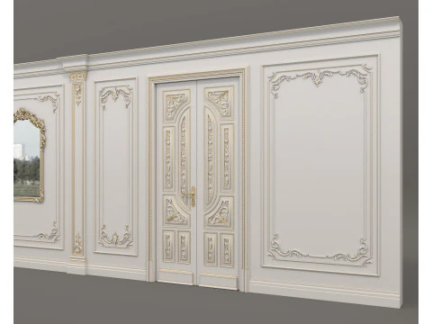 Wall Molding in Classic French Style 54 3D Model