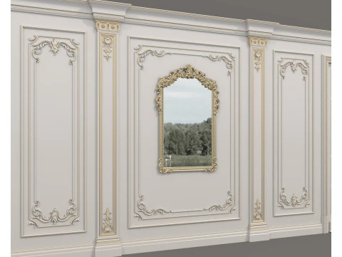 Wall Molding in Classic French Style 54 3D Model