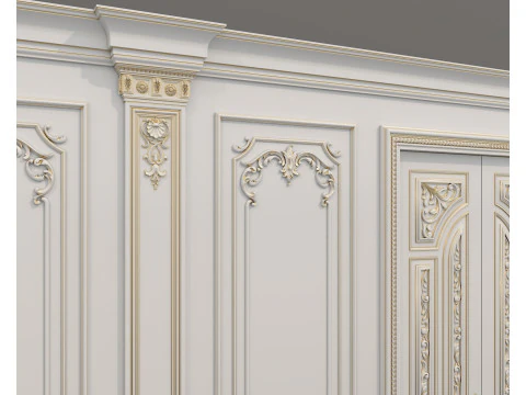 Wall Molding in Classic French Style 54 3D Model