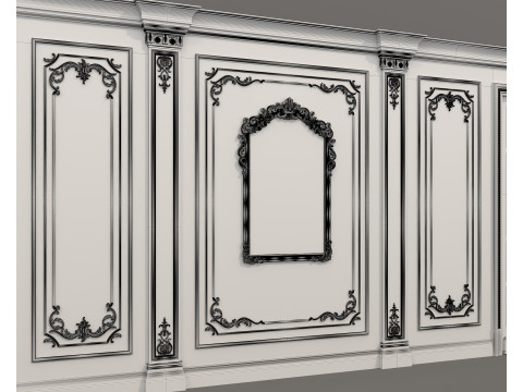 Wall Molding in Classic French Style 54 Modèle 3D