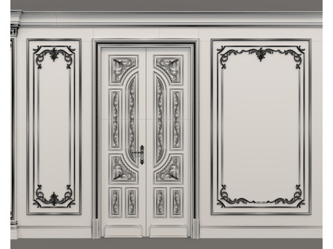 Wall Molding in Classic French Style 54 Modèle 3D