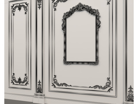 Wall Molding in Classic French Style 54 Modèle 3D