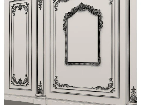Wall Molding in Classic French Style 54 3D Model