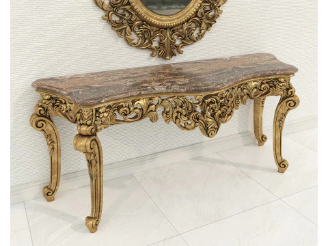 Classic European Style Console Table 14 3D Model