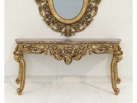 Classic European Style Console Table 14 3D मॉडल